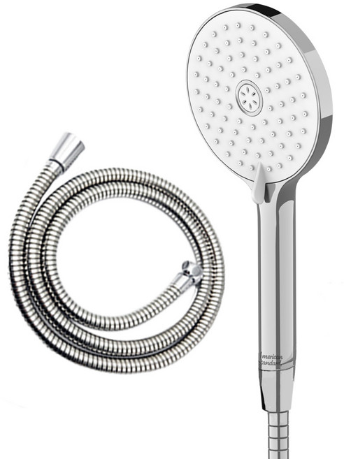 아메리칸스탠다드 컨셉 샤워기 샤워헤드 3기능+ 국산 황동스텐 샤워호스 2M세트 MGJA015, 크롬, 1세트