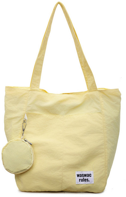 엘리다움 미니 키링 포인트 나일론 토트백 숄더백 데일리 가벼운 여성 에코백