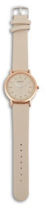 皮質手錶 霧面金屬大圓框刻度 時尚簡約 皮質錶帶