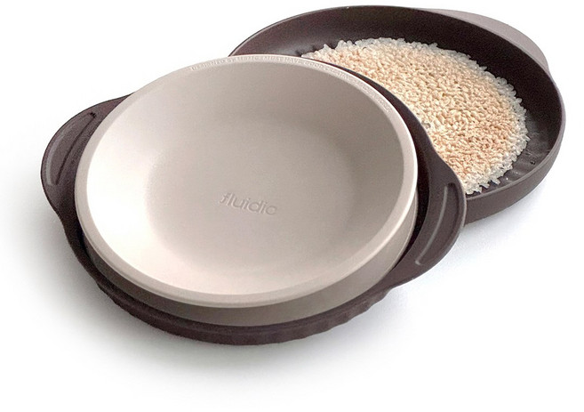 플루딕 전자레인지용 누룽지 메이커, 1개, 브라운