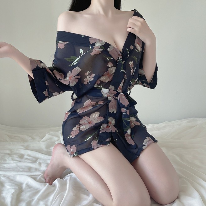 日本印花和服 變裝派對服 情趣浴衣 角色扮演服 多尺碼性感睡衣