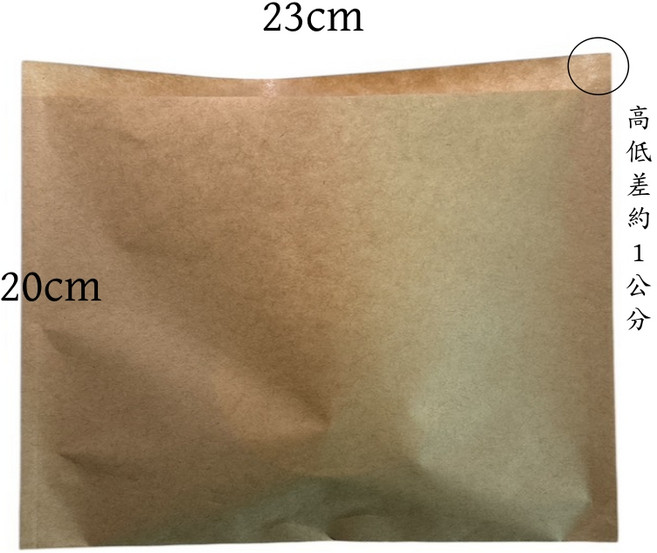 食品級淋膜防油紙袋 防油防水 耐熱餐點外帶包裝, 牛皮, 90個