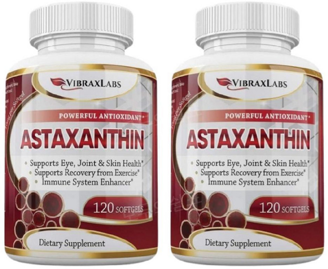 vibraxlabs 아스타잔틴 Astaxanthin 10mg 120정 2개
