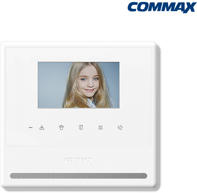CAV-43Y 코맥스 비디오폰 인터폰 아날로그 4선식, CAV-43Y 화이트, 선택안함(비디오폰만발송)