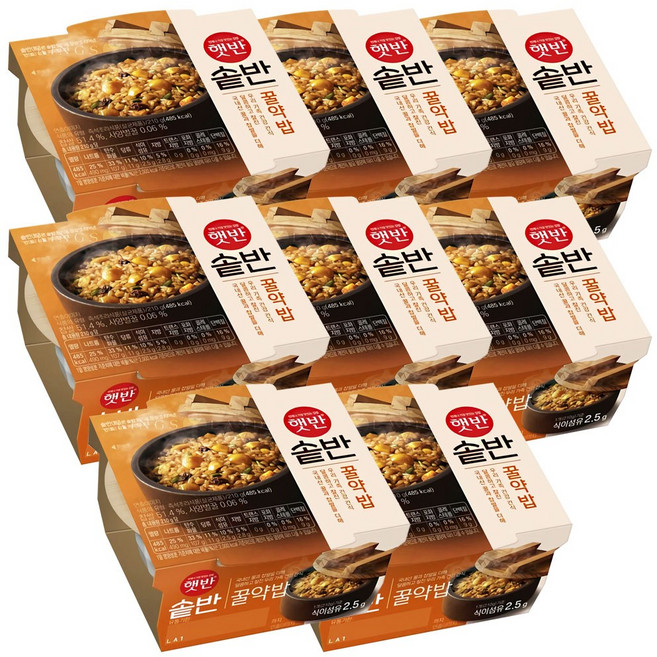 햇반 솥반 꿀약밥, 210g, 8개