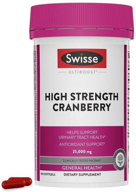 스위스 얼티부스트 하이 스트렝스 크랜베리 25000mg 소프트젤, 100정, 1개