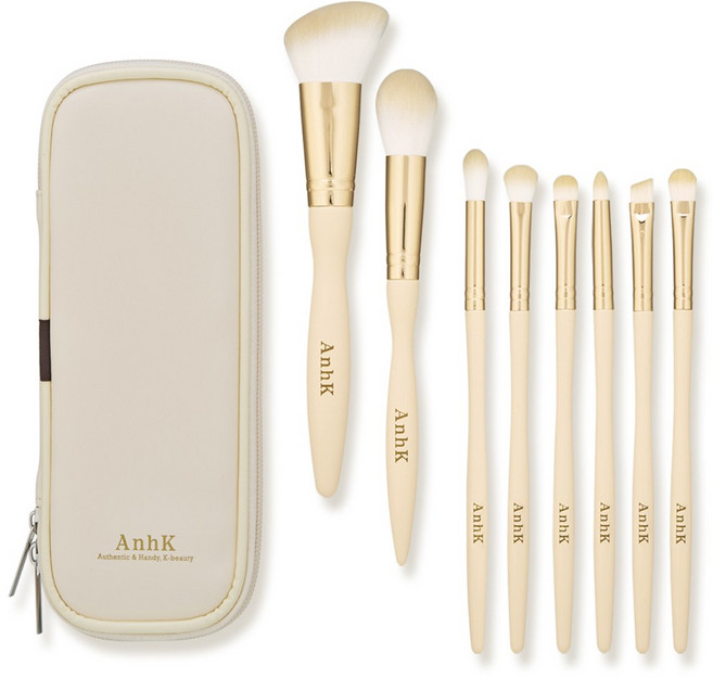 안크 메이크업 브러쉬세트 브러쉬 세트 프리미엄 8종, 1개