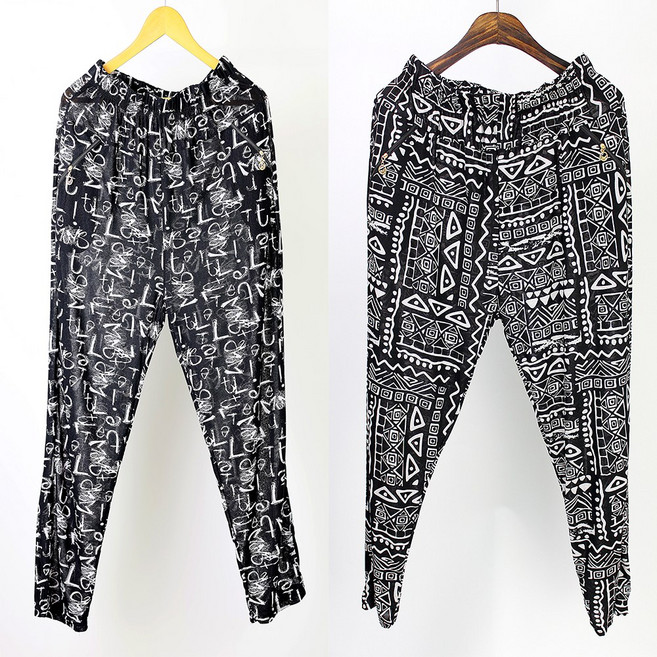 그레이스 1+1 아이스 쿨 냉감 고무줄 여자 몸빼바지 2장 할매 농촌일바지