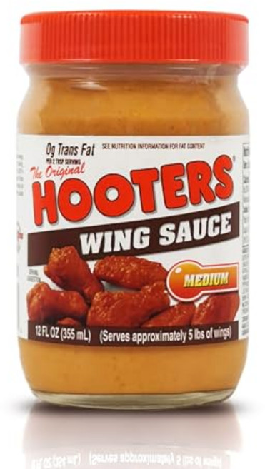 오리지널 후터스 플레이버 인핸서 - 윙 브레딩 양념 소금 The Original Hooters Medium Wing Sauce - Ideal for Chicken Wings D, 1개, 354ml