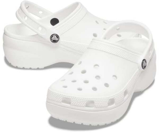 매장정품 크록스 CROCS 클래식 플랫폼 클로그 우먼 206750-100(화이트) 271086