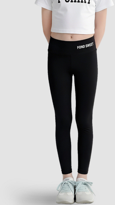 스멜모리 여학생 여름 스판 바지 하이웨스트 9부 쿨 레깅스