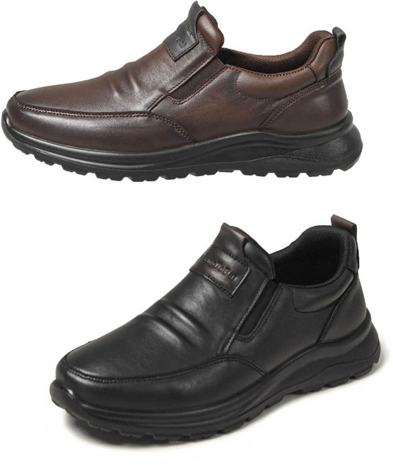 황토발 천연 소가죽 로퍼 남성 슬립온 캐주얼 편한 구두 단화