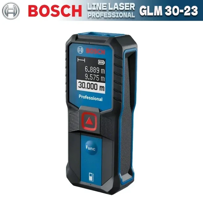 BOSCH GLM 30-23 레이저 거리 측정기 이중 버튼 고정밀 경량 현대 스크린 측정 거리 측정기 레이저 측정, 04 GLM 30-23, 01 CHINA
