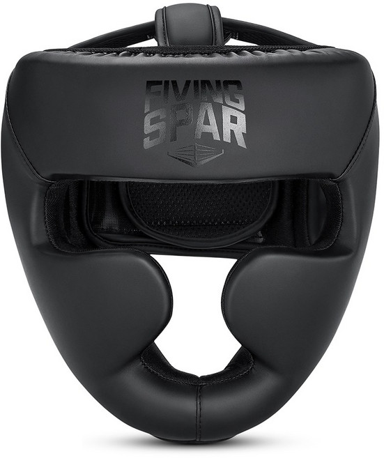 FIVING 복싱 헤드기어 킥복싱 무술 격투 태권도 머리보호대, 1개, 블랙