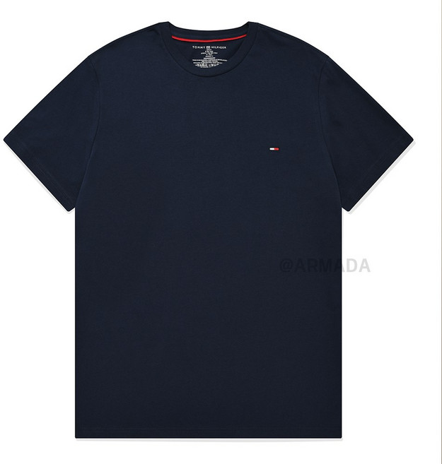 타미힐피거 타미힐피거 반팔티셔츠 코어 플래그 남성 네이비 09T3139-410