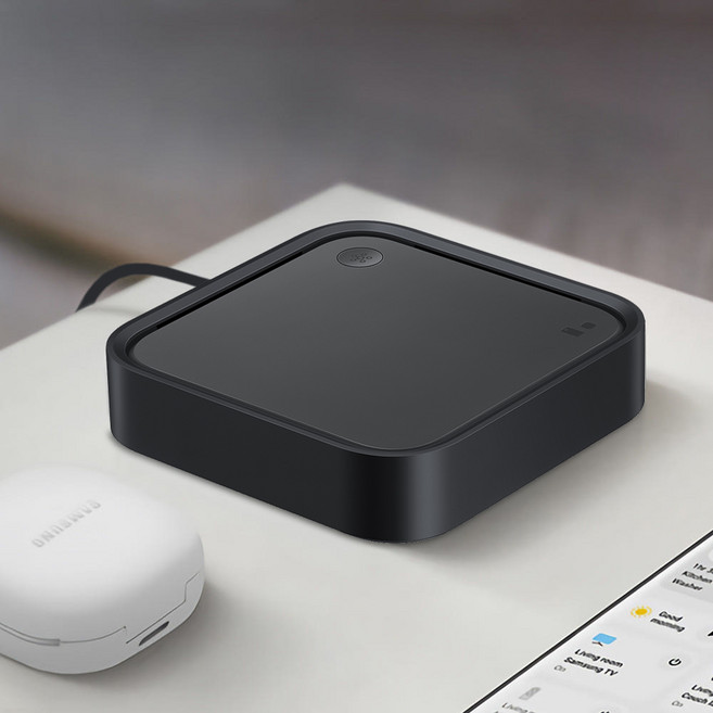 삼성전자 스마트 싱스 스테이션 스마트 홈 허브 고속 무선 충전기, 15W 고속 무선 충전기 스마트홈 허브 (블랙) 1개, 1개