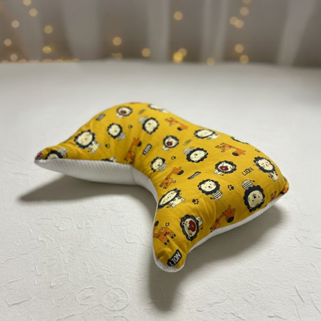 데일리 역류방지 신생아 수유베개, 옐로우