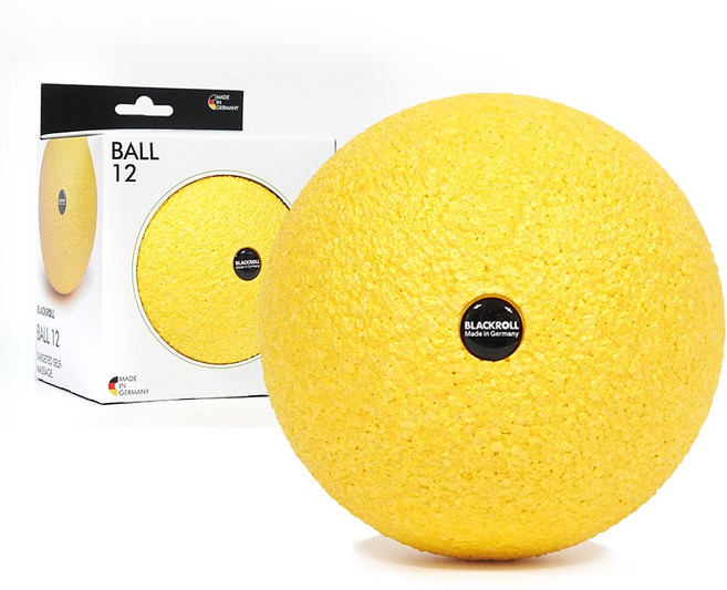 [로켓그로스]블랙롤 볼 빅 마사지볼, 옐로우, 1개