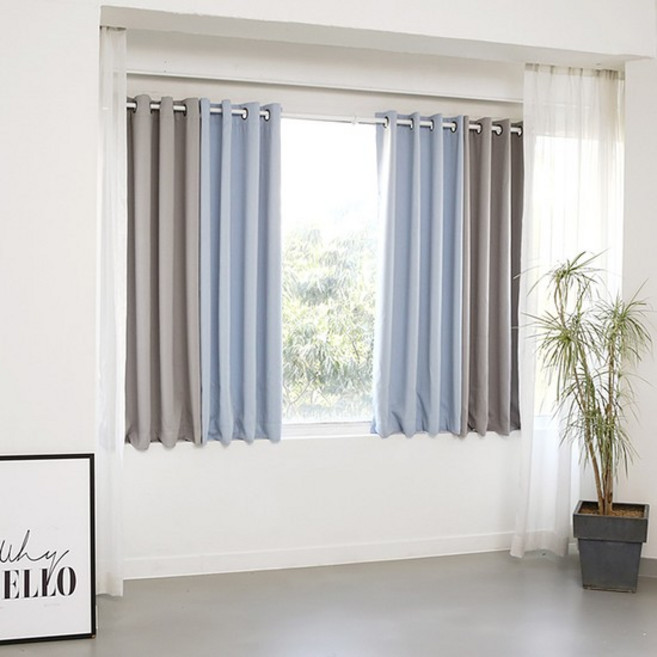 3중직 하모니 암막커튼-작은창 1+1