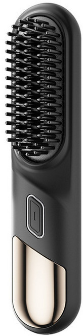 無線直髮梳 USB充電 陶瓷 200°C, JN - 106直髮梳 - 黑色, 如圖