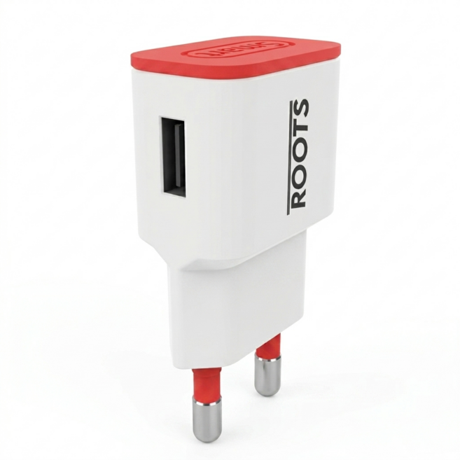 루츠 국내생산 USB 1포트 저전압 DC 5V 2A 저전력 저속충전 어댑터 홈캠 충전기, 화이트, 1개