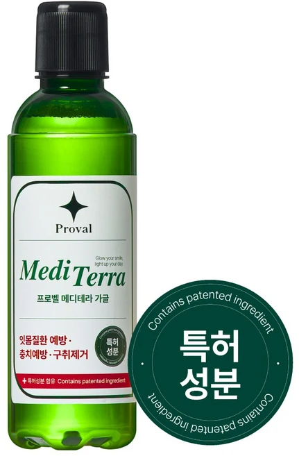 약국입점 프로벨 메디테라 가글 잇몸 염증 예방 입냄새제거 충치예방 무알콜 불소 구강청결제, 1개, 600ml - 쿠팡