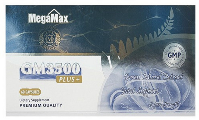 메가맥스 GM3500 플러스 초록홍합 60정, 1개, 3500mg  60정