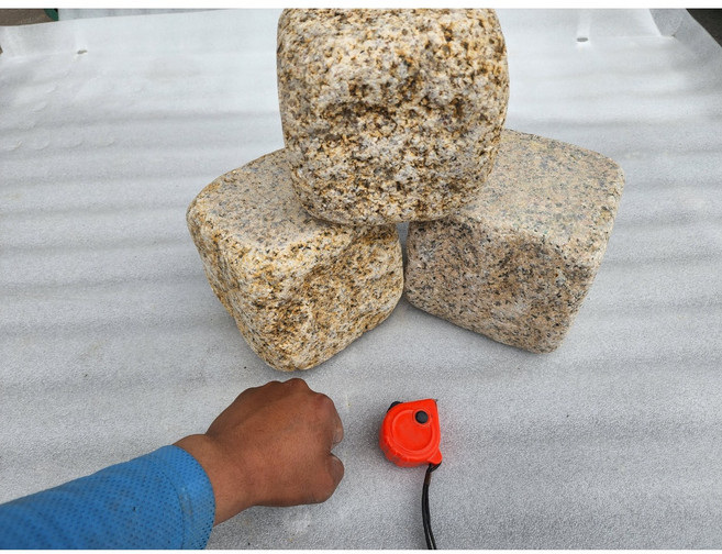 IN테리어 화강암 사구석 굴림석 사고석 수목장 정원석 6장, 1개, 150mm호피석