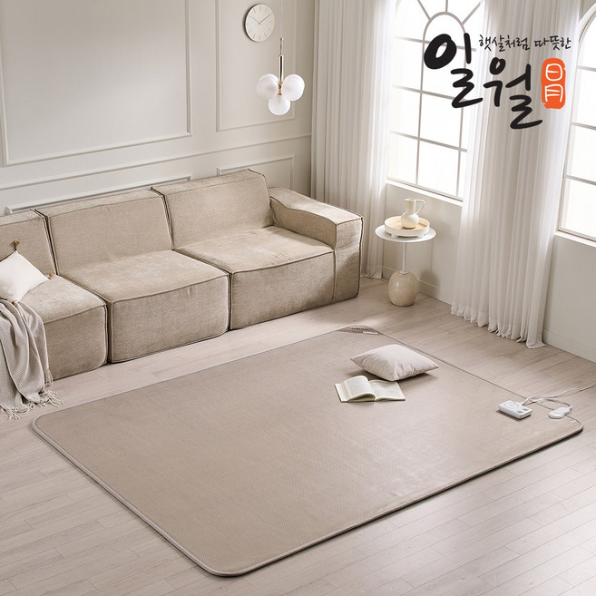 [일월] 두오모 카본마루 카페트매트 분리난방 전기장판 전기매트 대형, 단품