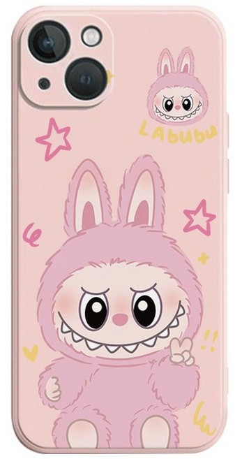 귀여운 핑크 몬스터 풀커버 아이폰 갤럭시 폰케이스