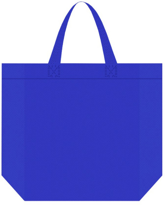 다용도 부직포 가방 가로형 장바구니 쇼핑백 인쇄가능, 1개, 대_블루