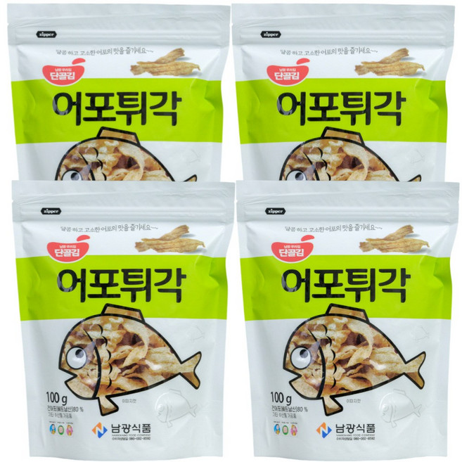 (남광식품)달콤하고 고소한 어포튀각 100g 맛나요, 4개