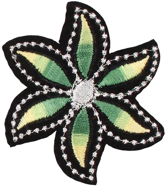 자수패치 한복장식 자수꽃 패치 와펜 마크 열접착형, 2개, 자수패치(NO.358)