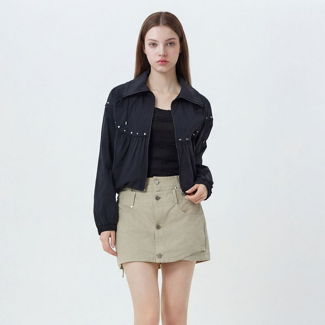 에고이스트 나일론 물결 셔링 점퍼 ES2TZ400