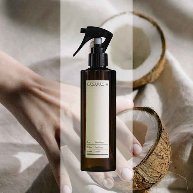 카사바시아 침실 룸스프레이 섬유향수 멀티퍼퓸 필로우미스트, 1개, 250ml, 코코넛