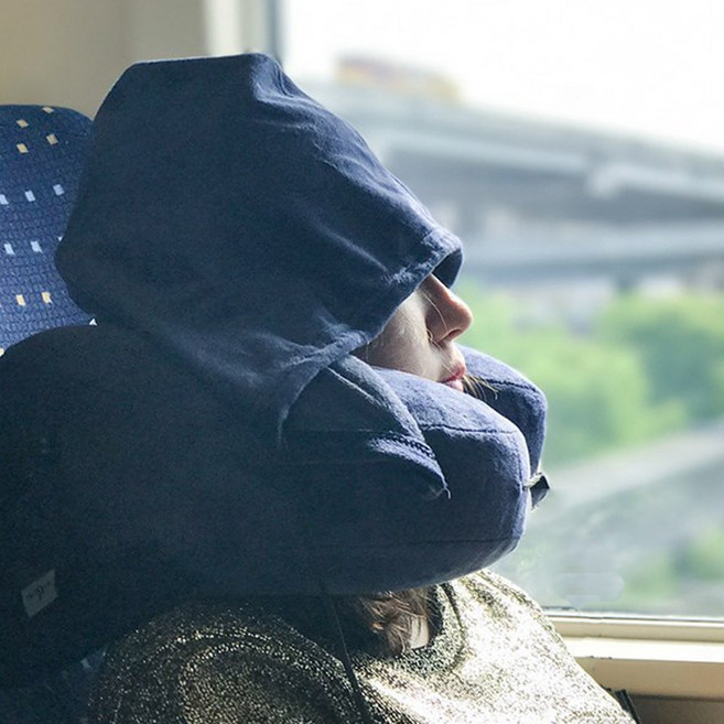 목편한 H형 여행용 기내용 에어 목베개 장거리 비행 목쿠션