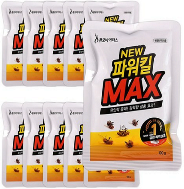 뉴파워킬 맥스 100g 파리퇴치약 파리 유인제 살충제 파리약, 10개