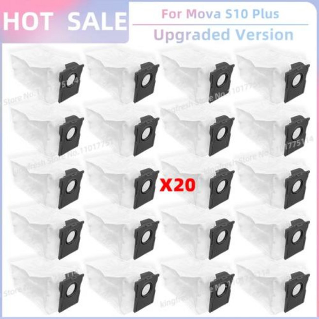 로보락호환소모품 로보락호환액세서리 로보락호환예비부품 Dreame Mova S10 Plus Trouver 로봇 청소기 교체 부품 메인 롤러 사이드 브러시 HEPA 필터 먼지 봉투, 없음, 19) SET S