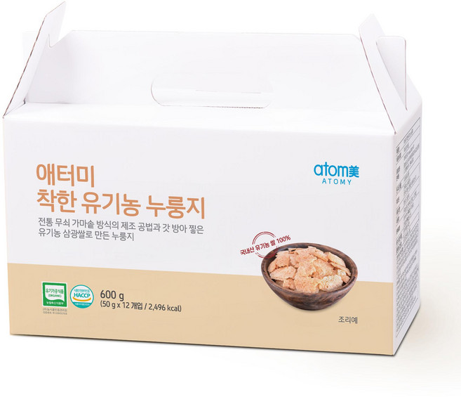 애터미 오롯 착한 누룽지, 1개, 1개, 600g