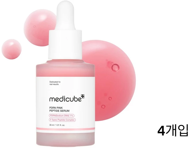 메디큐브 PDRN 핑크 펩타이드 세럼, 30ml, 4개 - 쿠팡