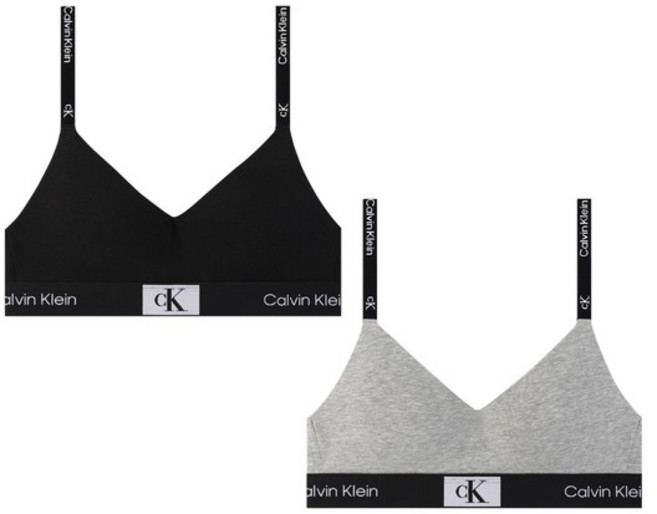 CK 여성 로고 브라렛 브라 QF7218 2종 택1