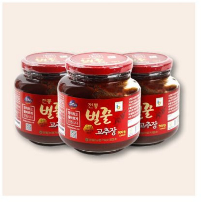 영월농협 동강마루 전통 벌꿀고추장 900g x 3병 / 달콤한 밥도둑 양념장 세트