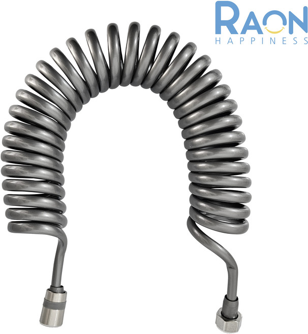 내집클로버 스프링샤워호스 코일호스 pu, 그레이, 5m