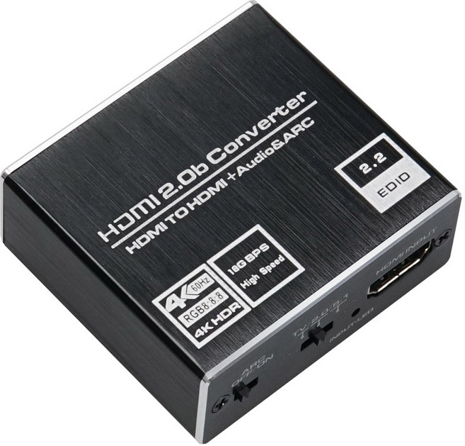 OU952 Coms HDMI 2.0 오디오 분리 추출기 ARC / 오디오광 SPDIF 스테레오 3.5mm 스피커 앰프 사운드바 분리연결, 1개