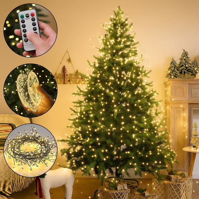 홈메이드 크리스마스 트리 전구 지네전구 소품 장식 LED 조명 3컬러, 1개, 화이트