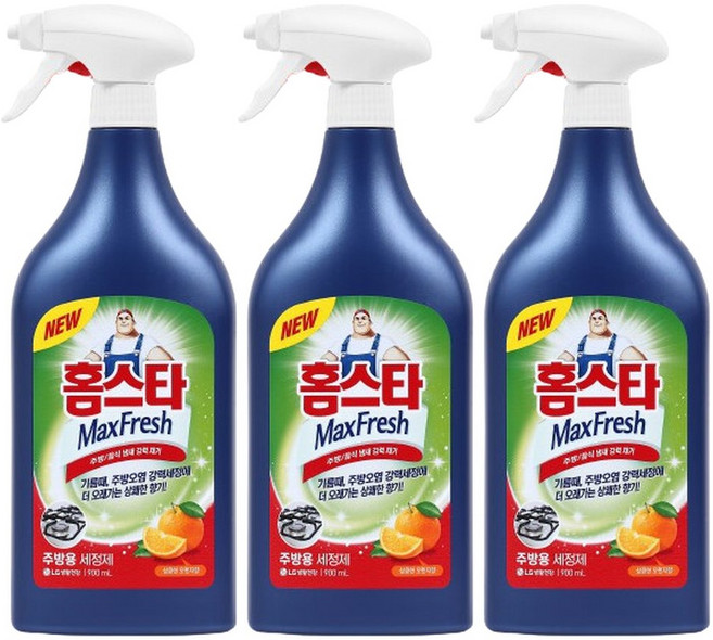 홈스타 맥스프레쉬 주방용 세정제 900ml x 3개