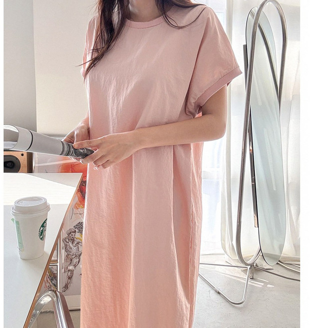 시원한 프레쉬 바스락 롱 원피스 4color "국내생산 고급" 여름 데일리