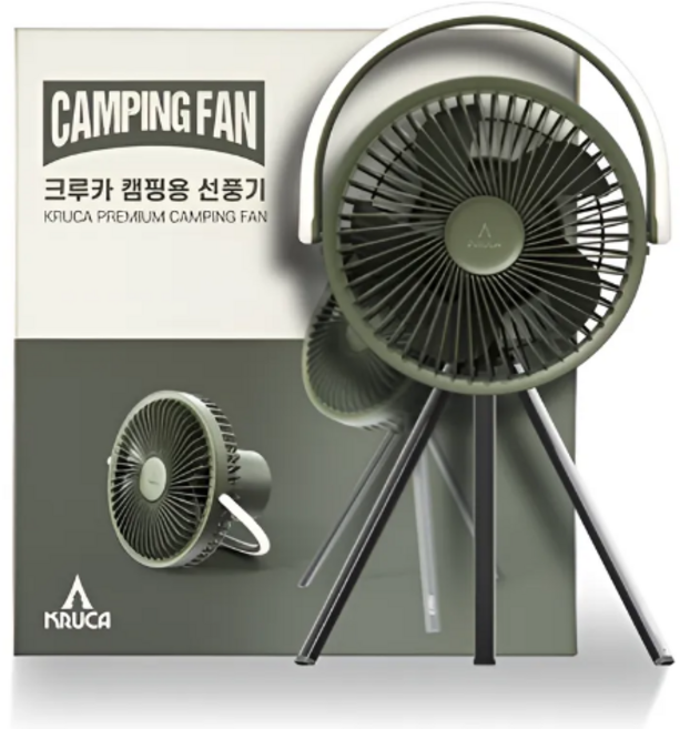 블루필 LED무드등 휴대용 무선 크루카 캠핑선풍기, BFN701 (초대용량배터리)