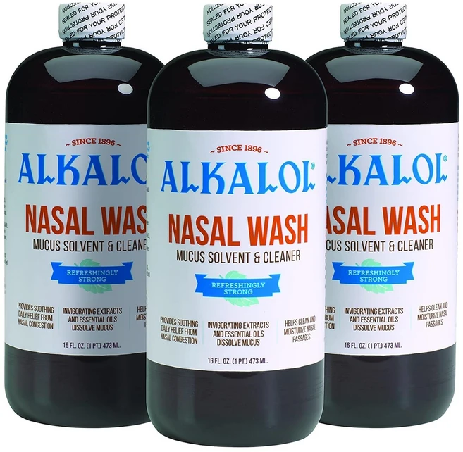 Alkalol Solution Original Nasal Wash 3 Count -16 fl oz, 3개, 473ml - 쿠팡