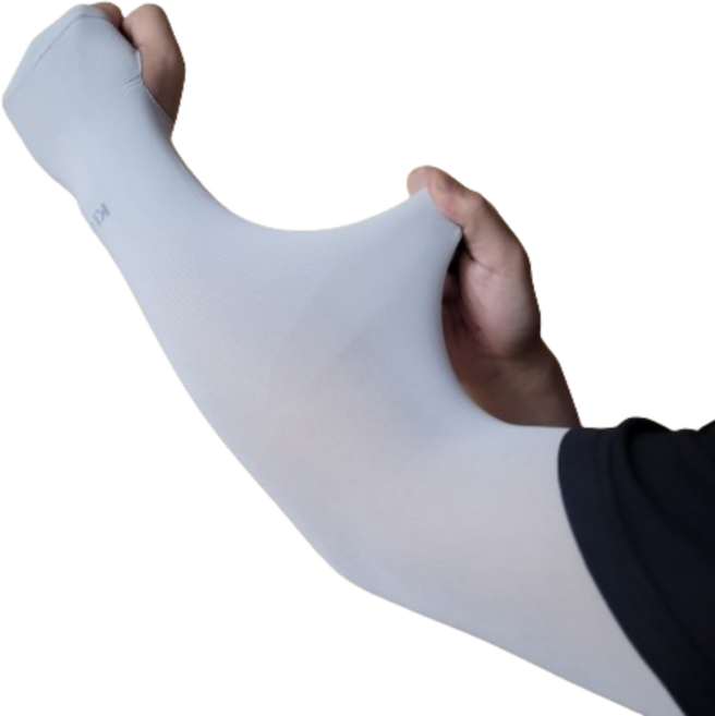 르산데 자외선차단 여름 손등 쿨토시 팔토시, 그레이, 2개